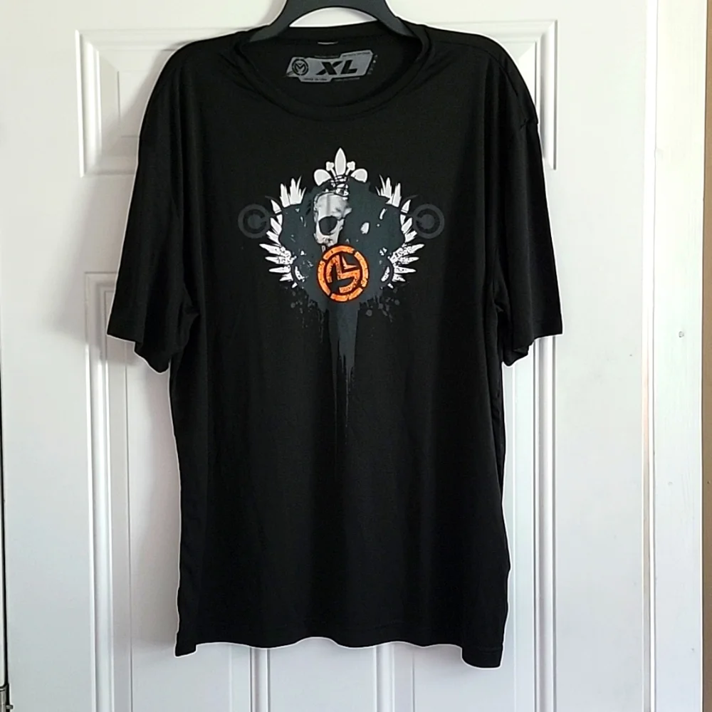 2/$8 Moose Racing Motorsport Skull Motorcycle Shirt - Picture 1 of 5